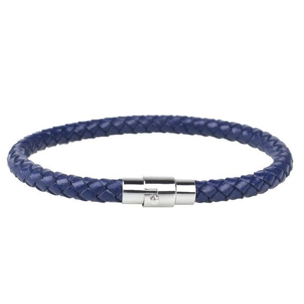 

men's magnetic buckle bracelet leather rope bracelet genuine leather woven hand strap men's jlldwe