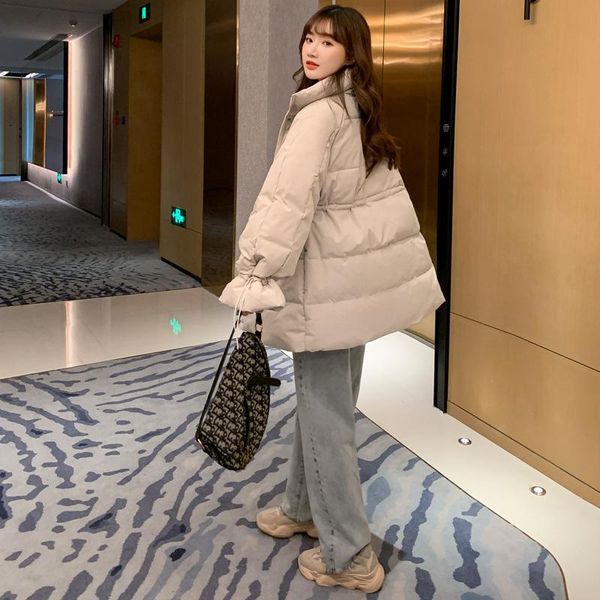 

2020 new women's down padded coat cotton jacket women korean version loose winter coat winter padded jacket, Black