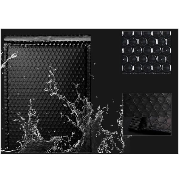 

wholesale bubble envelopes bags matte black mailers padded shipping envelope with bubble mailing bag business jlltop