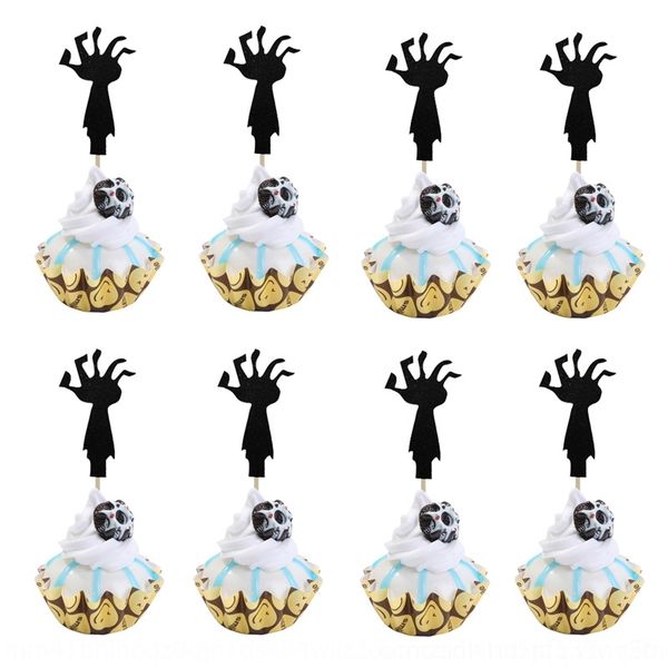 

rpo2w 8 pcs/bag halloween paper zombie arm de dessert table decoration formal plug-in 8 pcs/bag halloween paper zombie arm card dessert tabl
