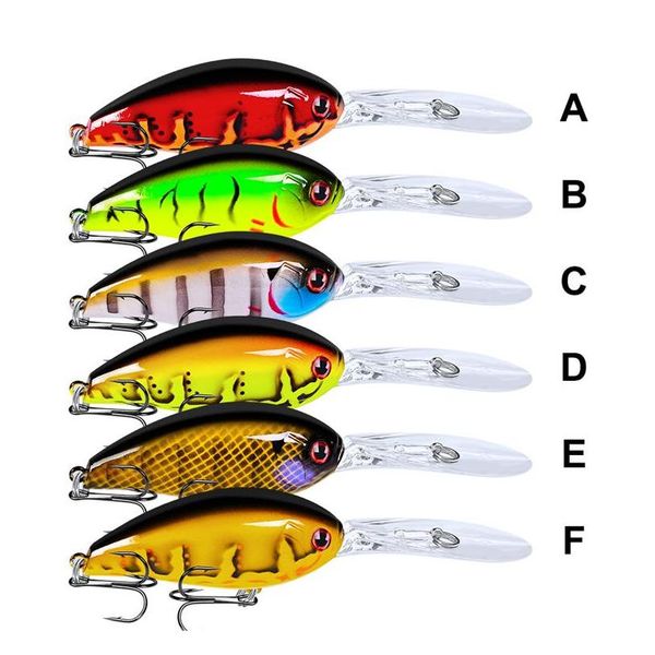 

new long-lip deep diving crankbait wobbler laser fishing lure 17.5g 11.5cm large bill baitfish lifelike wobbling swimming bait