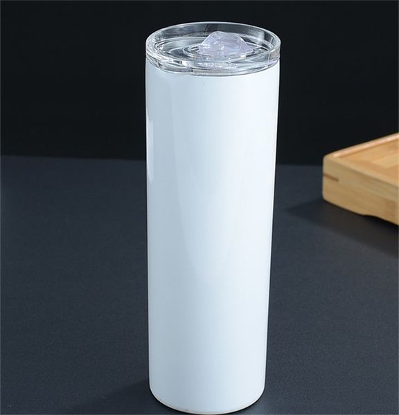 

20oz stainless steel cup heat transfer sublimation blanks tumbler fall resistant wear resisting coffee mug drink 13ym f2