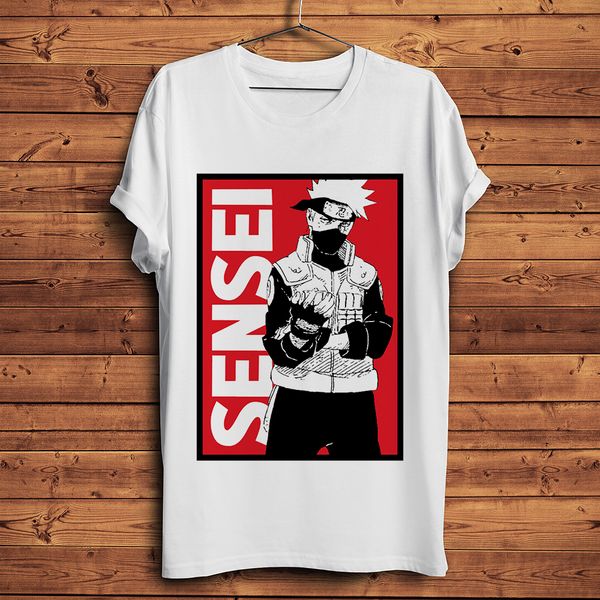 

hatake kakashi from naruto shippuden funny anime new white short sleeve casual ga streetwear hooded sweatshirt hoodie men t shirt