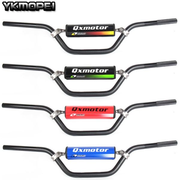 

aluminum 22mm middle rise pro taper handlebar with qx handlebar pads motorcycle dirt bike atv cross