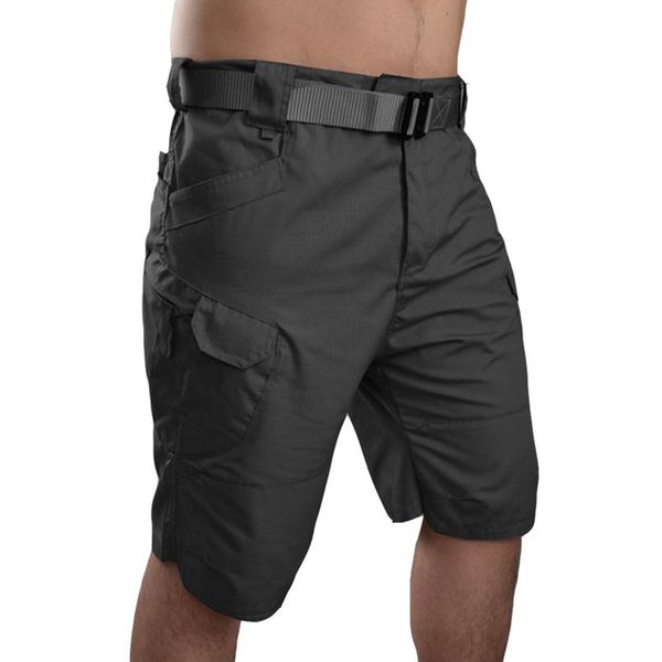 

man tactical shorts quick dry cargo shorts outdoor sport training hiking short trouser multi-pocket militar bbysrh, Black;blue