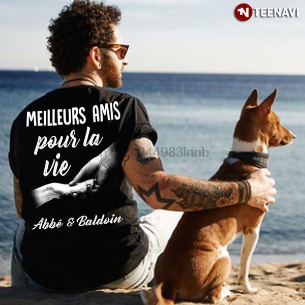 

meilleurs amis pour la vie abb&eacute and baldoin t-shirt sport hooded sweatshirt hoodie