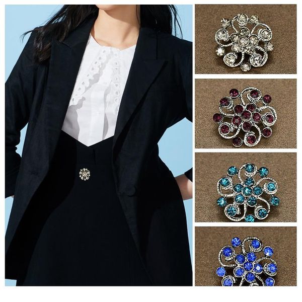 

6pcs 21mm flower metal button for clothing coat women fashion sewing accessories garment apparel 6 bbykhd, Blike;white