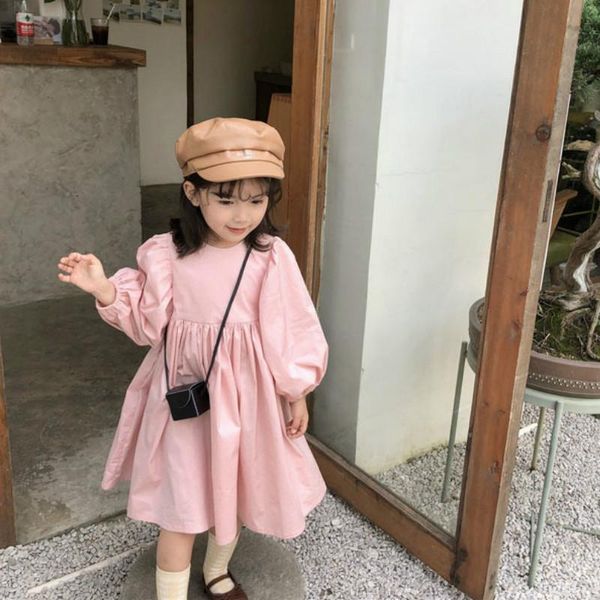 

2020 autumn new arrival girls fashion long sleeve dress kids princess dresses kids dresses for girls, Red;yellow