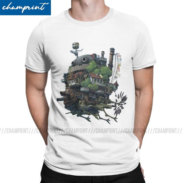 

howl's moving castle men's funny crewneck ghibli miyazaki anime tees short sleeve gift idea sport hooded sweatshirt hoodie men t s