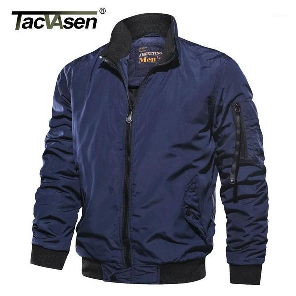 

tacvasen men jacket winter cotton thicken pilot bomber jacket and coat solid outdoor warm parka outwear 2020 td-mgnd-021, Black;brown