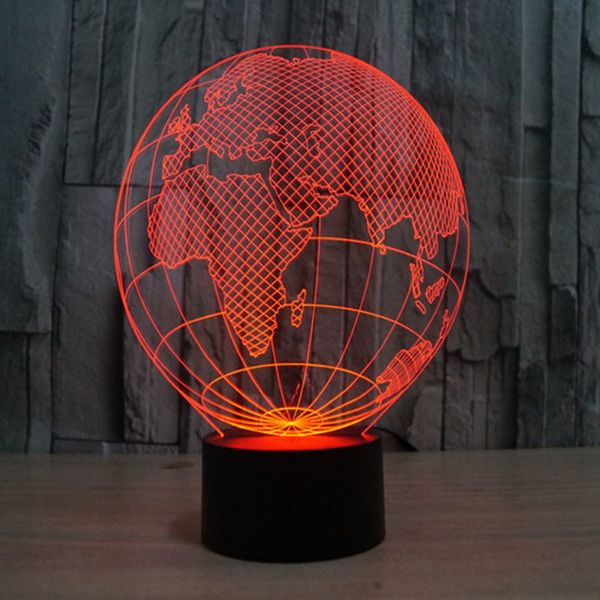 

2021 new 3d europe map led lights usb charge 7 colors changing night light promotional gifts uewq