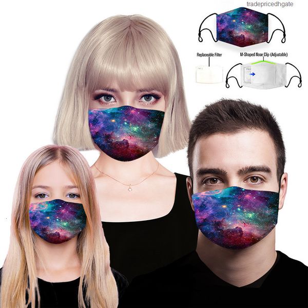 

pm2.5 protective reusable masks filter printing mouth designer anti dust face mask windproof mouth-muffle 84 styles damon017