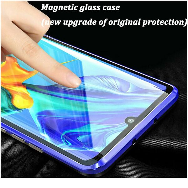 

magnetic metal adsorption double sided case for huawei p40 pro mate 30 20 p30 p20 pro honor 20i 20 30 bbyesd