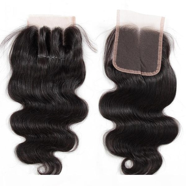 

brazilian body wave virgin hair lace closure middle 3 way part human hair closure unprocessed brazillian body wave hair lace closures, Black;brown