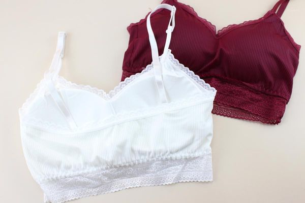 

sp&city simple lace women bra thin light bralette breathable bras seamless hollow out lingerie french underwear vogue1, Red;black