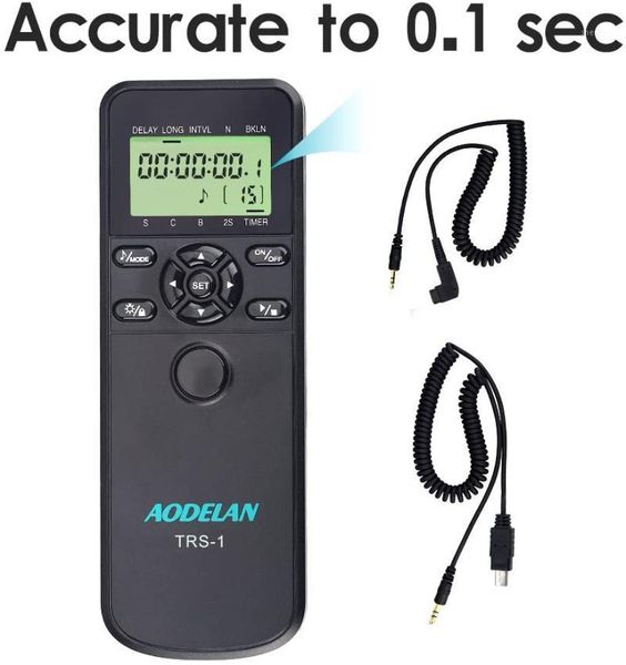 

aodelan camera shutter release wired timer remote control for a9 a7riii a7rii a7m3 a7m2 a55 a67 replace rm-l1am and rm-spr11