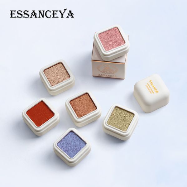 

essanceya monochrome eyeshadow satin shimmer shadow smudge-proof long lasting professional eye makeup tools eye shadow palett