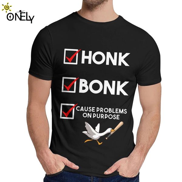 

sport soft untitled goose game honk bonk short sleeve men's custom young style fashion o-neck t shirt