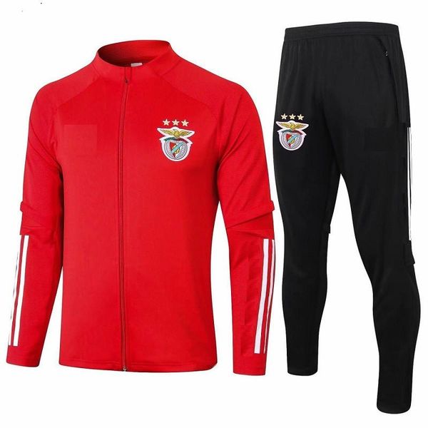 

2020 2021 kit long sleeves benfica jacket uniforms tracksuits soccer jersey 20 21 train football coat training suit, Black
