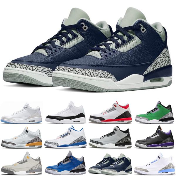 

ale new arrival 3 3s fragment jumpman men basketball shoes black white laser orange tinker unc mens trainers sports sneakers size 7-13
