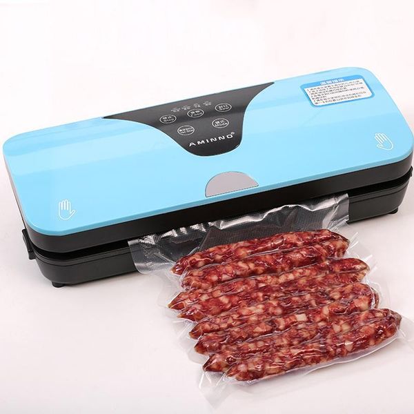 

aminno 220v vacuum household packaging machine film vacuum packer including 10pcs bags1