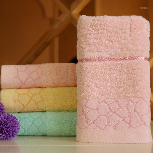 

towel jacquard water cube pattern pure cotton beach bath absorbent drying cloth1
