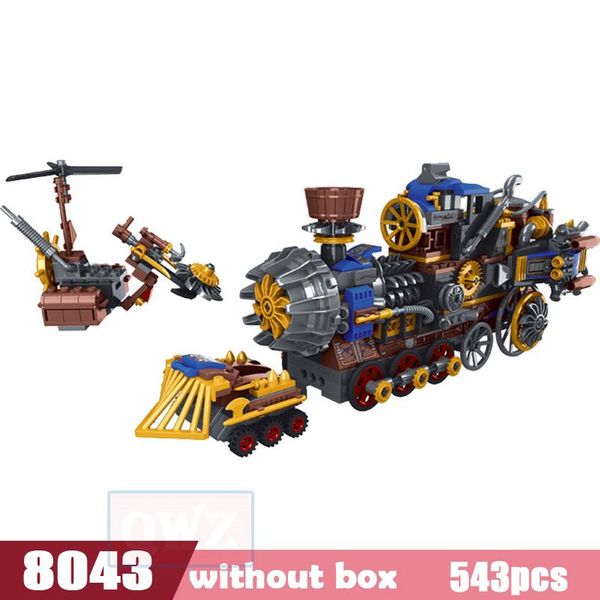 

new creator the age of steam tank train airplane helicopter airship building blocks sets bricks model kids toys gifts yxlnre rimmer