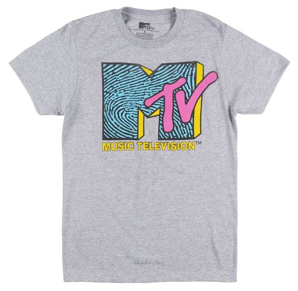 

mtv music television t shirt mens retro rock hip hop tv tee heather gray моды футболки футболки мужчин бренд teeshirt спорта толстовка с кап