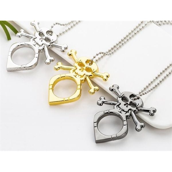 

creative multi-function defense self-defense broken window escape tool evil spirit one finger buckle outdoor supplies pendant dhb662