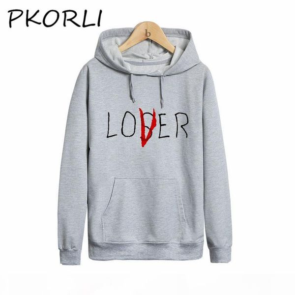 

wholesale-pkorli pennywise it loser sweatshirt men women the losers club hoodie casual loser club sweatshirts lover hood, Black