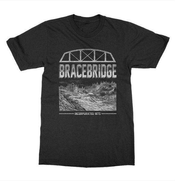 

sport 2019 new men's bracebridge ontario t-shirt cottage cabin canada vacation camp lodge tee shirt