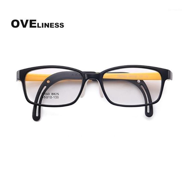 O occhiali da sole Fashion Frame TR90 Myopia Oclasshi ottici Frame Boy Girl Girl Eyecelsses Kids Soft Eyewear trasparenti Spettacoli chiari trasparenti