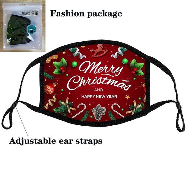 

adjustable rope stock ear christmas party cotton us children cloth mask breathable soft pattern processi