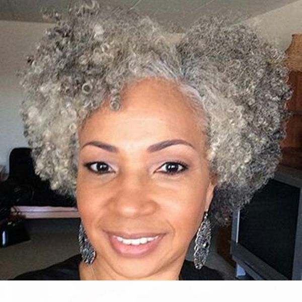 

пони локоны цвета соль и перец ponytails hairpieces реверсивный клип changelite человека завитые ponytail природные здоровые волосы postizo, Black