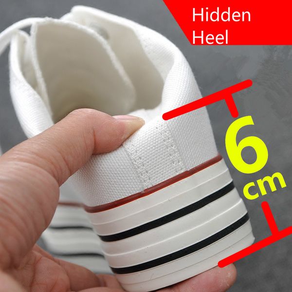 

2019 новое прибытие женщин hidden платформы пятки холст обувь открытый белый черный мода девочек клин кроссовки c1011, Black;white