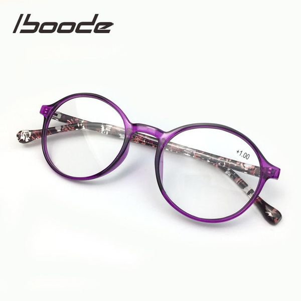 

sunglasses iboode ladies reading glasses round anti blue rays presbyopic eyeglasses tr90 ultralight far sight hyperopia eyewear +1.0 to 4.0, White;black