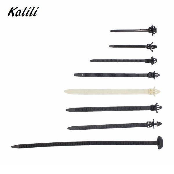 

30 шт. фиксированные нажимные монтажные провода галстук автомобильный кабельный крепеж в комплекте проводной полос завязки wmtkdb, Silver