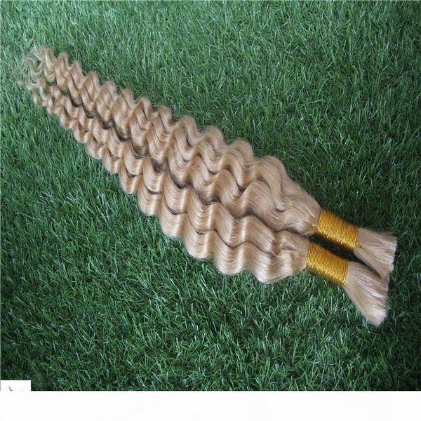 

fanglef platinum color brazilian deep wave hair bundles 100% human hair bulk 10-30 inchs unprocessed double 6a hair bulks, Black