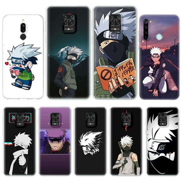 

provide transparent mobile case for naruto kakashi and redmi 9i 9a 9c k30 pro4fre