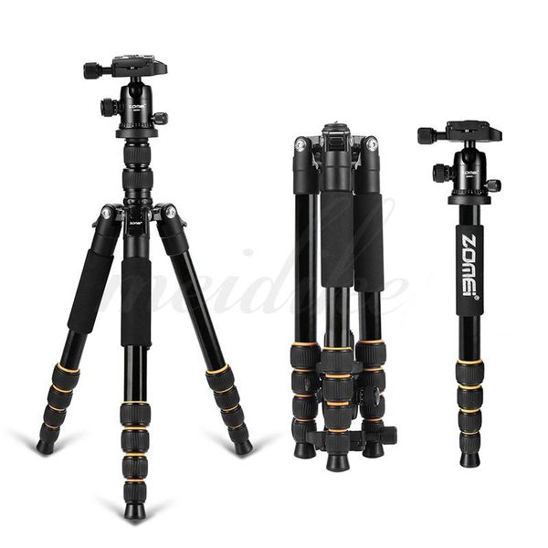 

zomei portable professional tripod & ball headaluminum alloy compact travel for dslr camera q666e