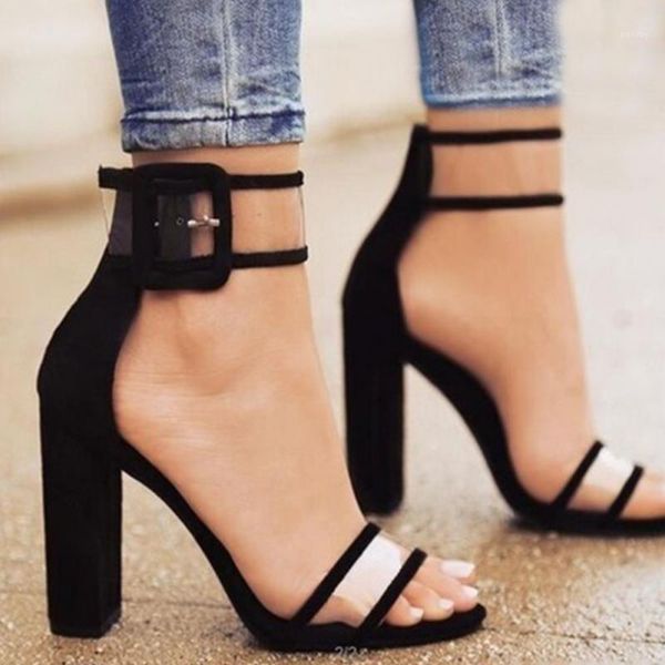 

summer women's sandals 2017 mujer ankle strap women sandals open toe heels ladies with heels1, Black
