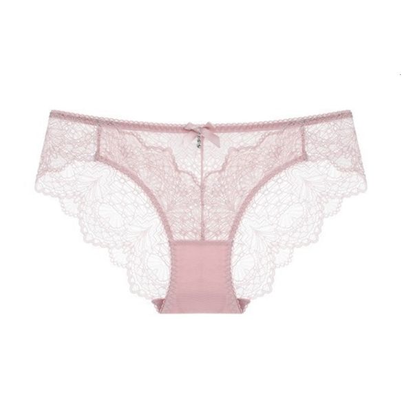 

1723k transparent lace women's briefs, Black;pink