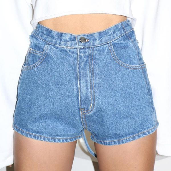 

2020 new arrival summer style female fashion summer women denim hollow out banadag high waists night club denim shorts, Blue