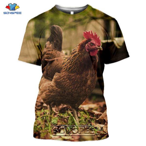 

casaul chicken hen cock animal 3d print shirts plus size horror harajuku men clothing