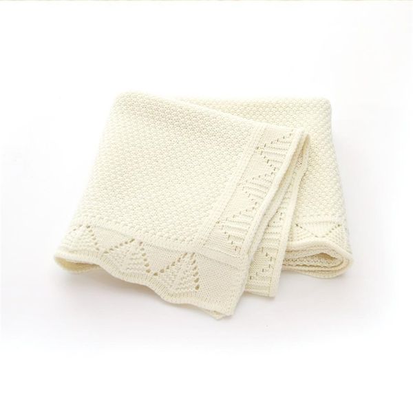 

baby blankets knitted super soft newborns bebes swaddle wrap candy color toddler infantil sofa crib bedding quilt stroller cover y201009