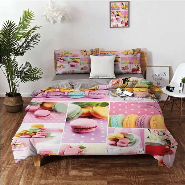 

коллаж из вкусных помарок вкусные французские пустынные салфетки точек кухонные тематические кровле 3-х частей набор