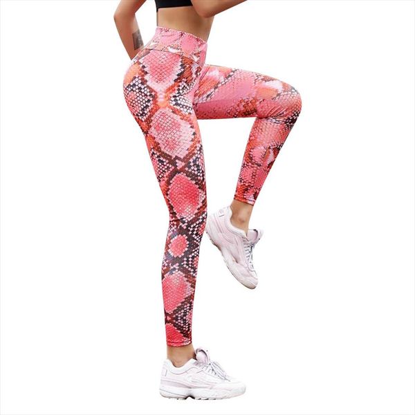 

womens leggings exquisite fashion snake high waist leggings snake pattern ladies pants mesh leather hiver femme jy, Black