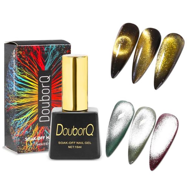 

cat eye gel nail polish soak off uv led light starry sky effect magic gel nail polish manicure art gift 1 pc, Red;pink