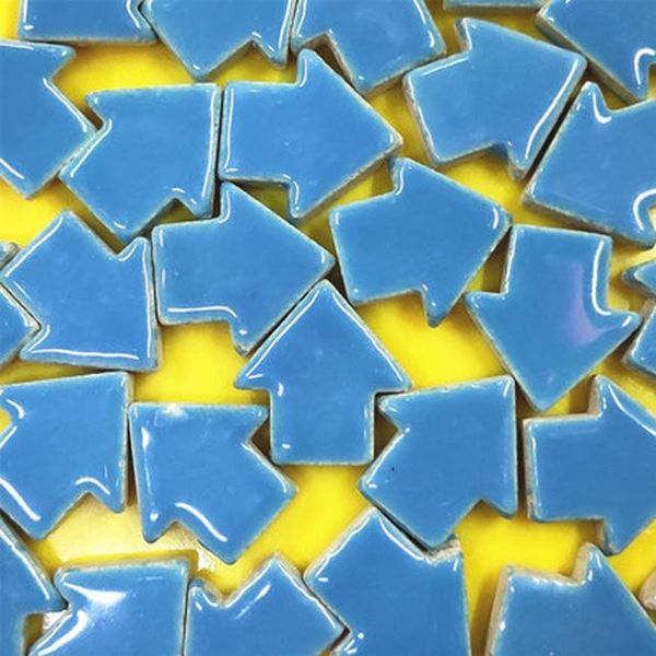 

10шт синий нерегулярной мозаичной плитки керамический декор diy настенные ремесла мозаика головоломки изготовления материалов развивающие иг