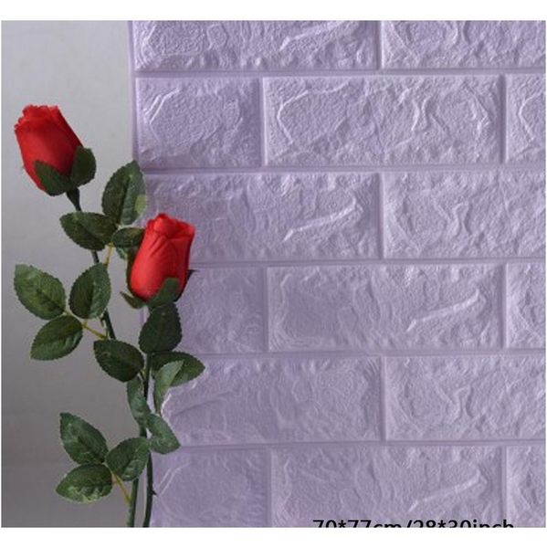 

3d stereo waterproof wallpaper stone brick background wall stickers wall paper creative living room l study w jlleto jhhome